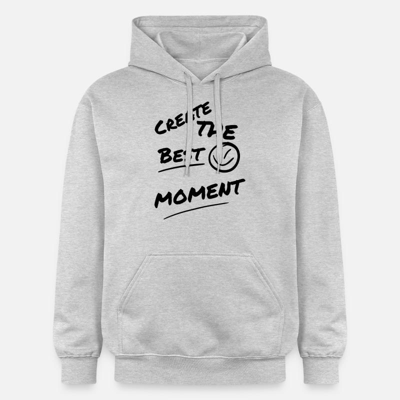 Créez le meilleur moment - Sweat à capuche Softstyle® Gildan Unisexe - gris clair chiné
