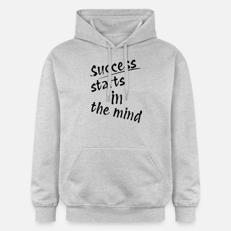 Le succès commence dans l’ - Sweat à capuche Softstyle® Gildan Unisexe - gris clair chiné