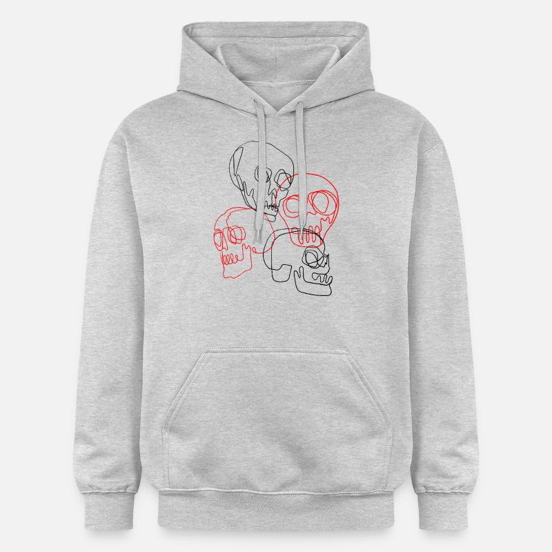 crânes - Sweat à capuche Softstyle® Gildan Unisexe - gris clair chiné