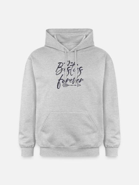 Besties forever - Gildan Unisex Softstyle® Midweight Hoodie - light heather grey