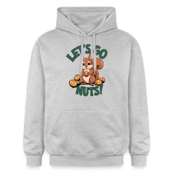 Soyons fous ! - Sweat à capuche Softstyle® Gildan Unisexe - gris clair chiné - Devant - Liana (172cm) & Jaron (178cm)