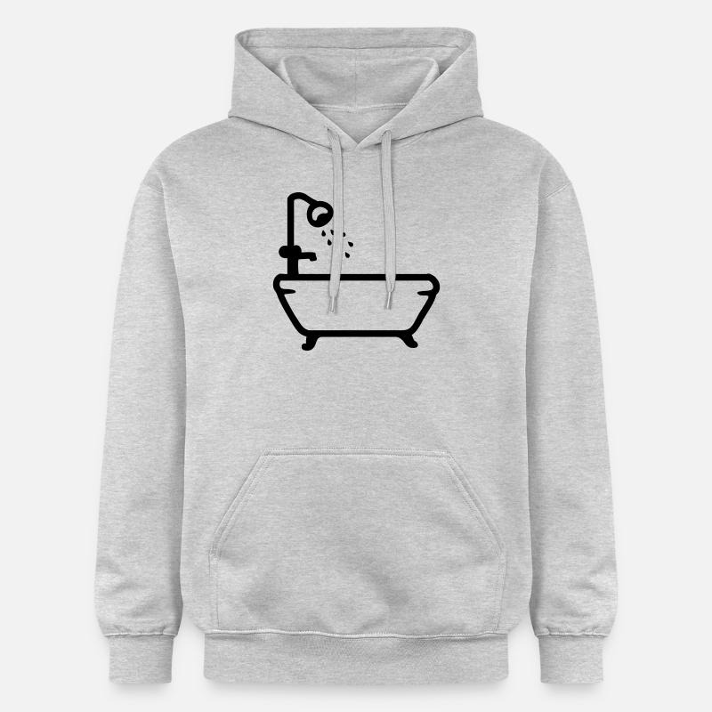 Baignoire - Douche - Line - Sweat à capuche Softstyle® Gildan Unisexe - gris clair chiné