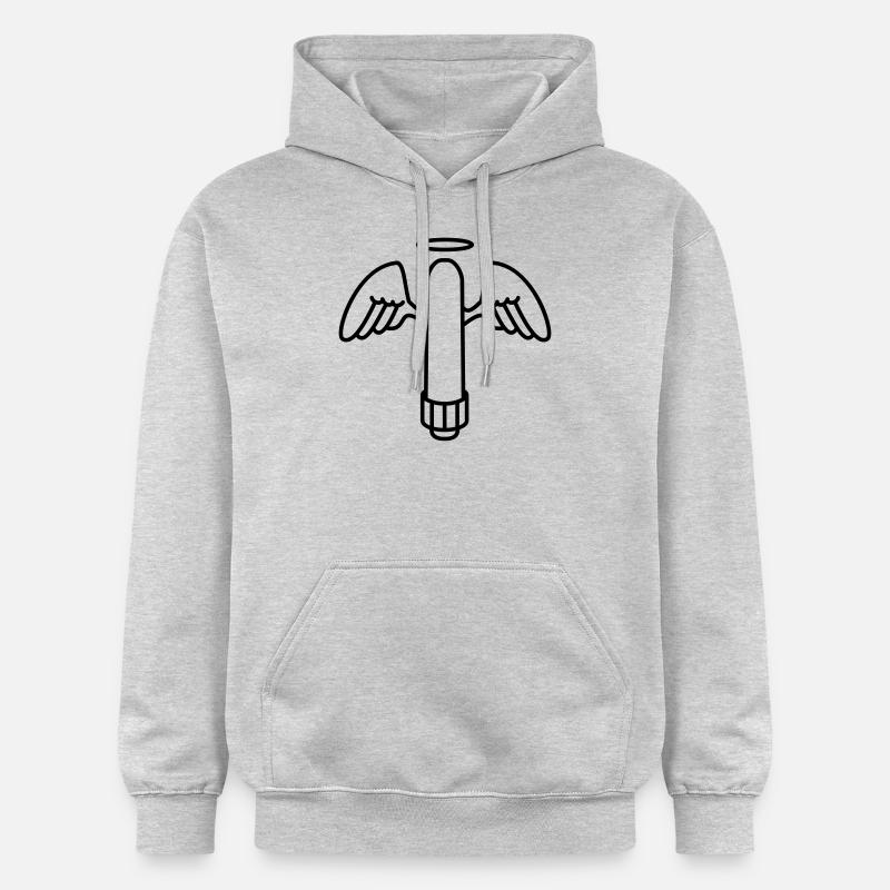 Gode avec ailes - Sweat à capuche Softstyle® Gildan Unisexe - gris clair chiné