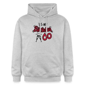 birthday_60 - Gildan Unisex Softstyle® Midweight Hoodie - light heather grey - Front - Liana (172cm) & Jaron (178cm)