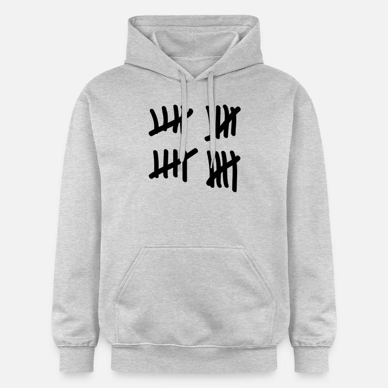 Vingt décompte - Sweat à capuche Softstyle® Gildan Unisexe - gris clair chiné