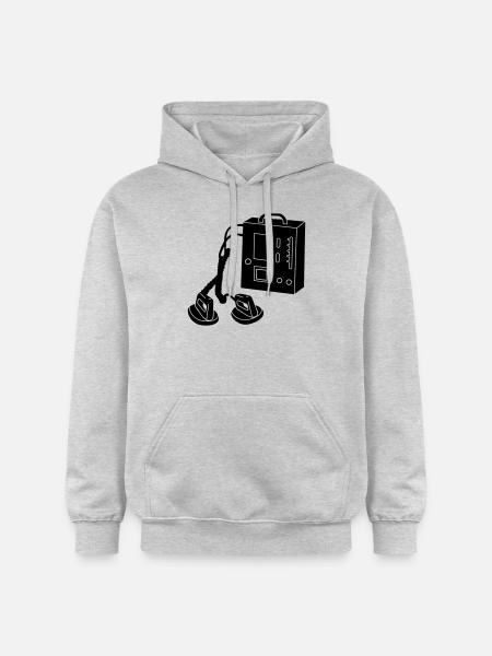 defibrillator_d1 - Gildan Unisex Softstyle® Midweight Hoodie - light heather grey