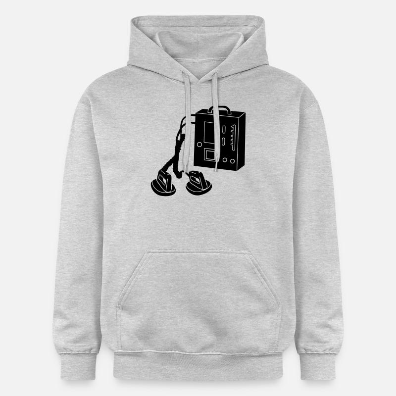 Defibrillatoren_d1 - Gildan Unisex Softstyle® Midweight Hoodie - Hellgrau meliert