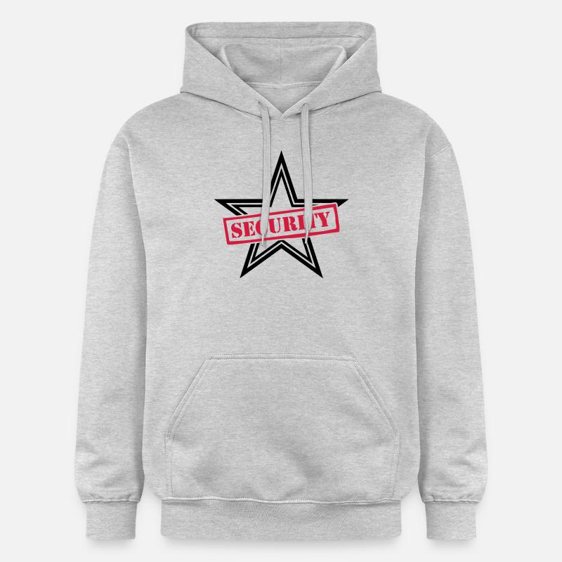 Security Stamp Design - Sweat à capuche Softstyle® Gildan Unisexe - gris clair chiné