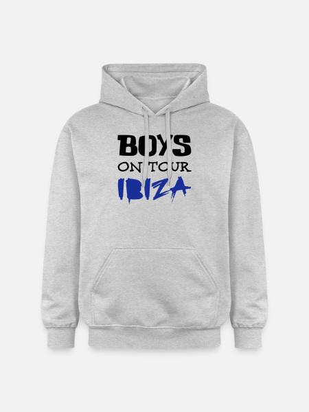 Ibiza - Gildan Unisex Softstyle® Midweight Hoodie - Hellgrau meliert