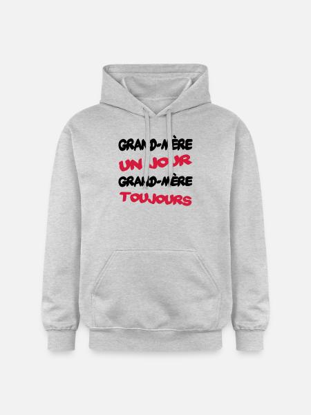 GRAND MERE un jour... - Gildan Unisex Softstyle® Midweight Hoodie - light heather grey