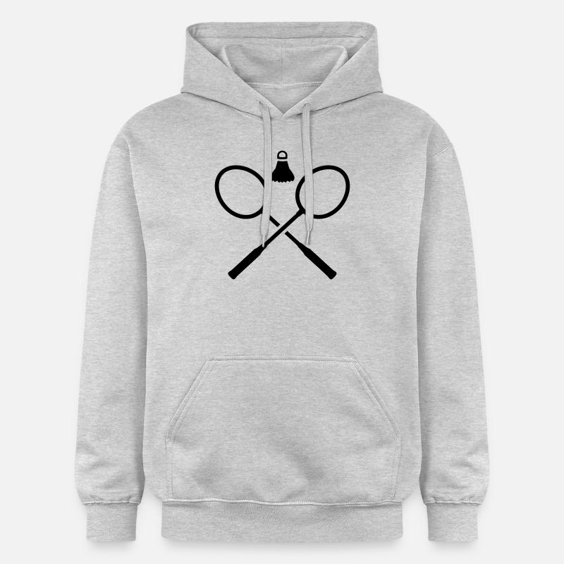 Badminton - Sweat à capuche Softstyle® Gildan Unisexe - gris clair chiné