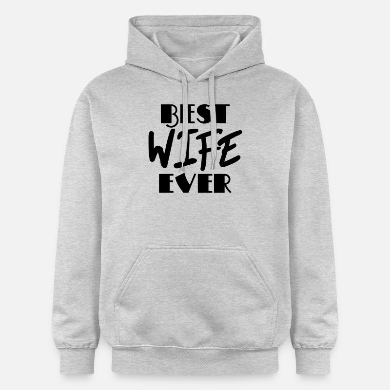Best wife ever - Sweat à capuche Softstyle® Gildan Unisexe - gris clair chiné