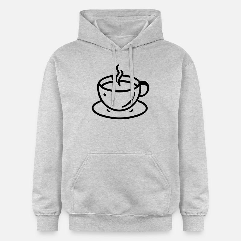 tasse à café café thé - Sweat à capuche Softstyle® Gildan Unisexe - gris clair chiné