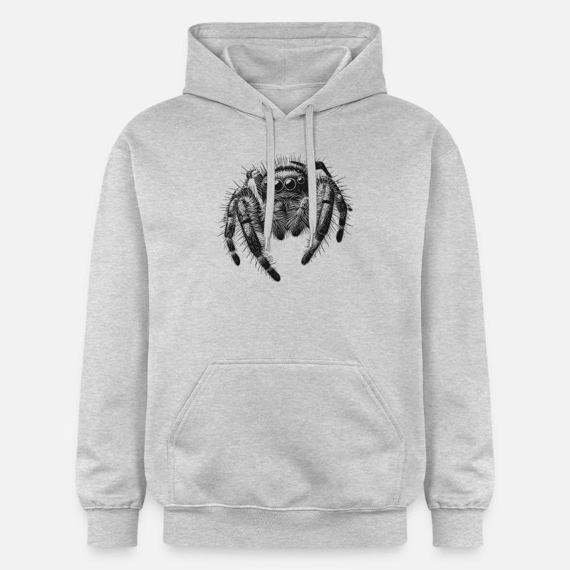 Araignée sauteuse - Sweat à capuche Softstyle® Gildan Unisexe - gris clair chiné