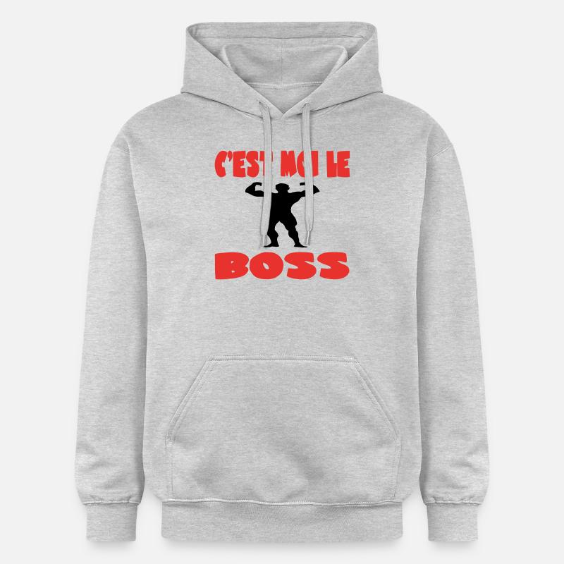 C'est moi le meilleur - Sweat à capuche Softstyle® Gildan Unisexe - gris clair chiné