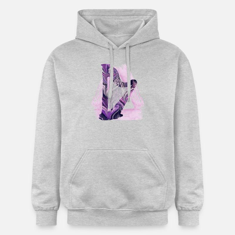 Harpe E 75 - Sweat à capuche Softstyle® Gildan Unisexe - gris clair chiné