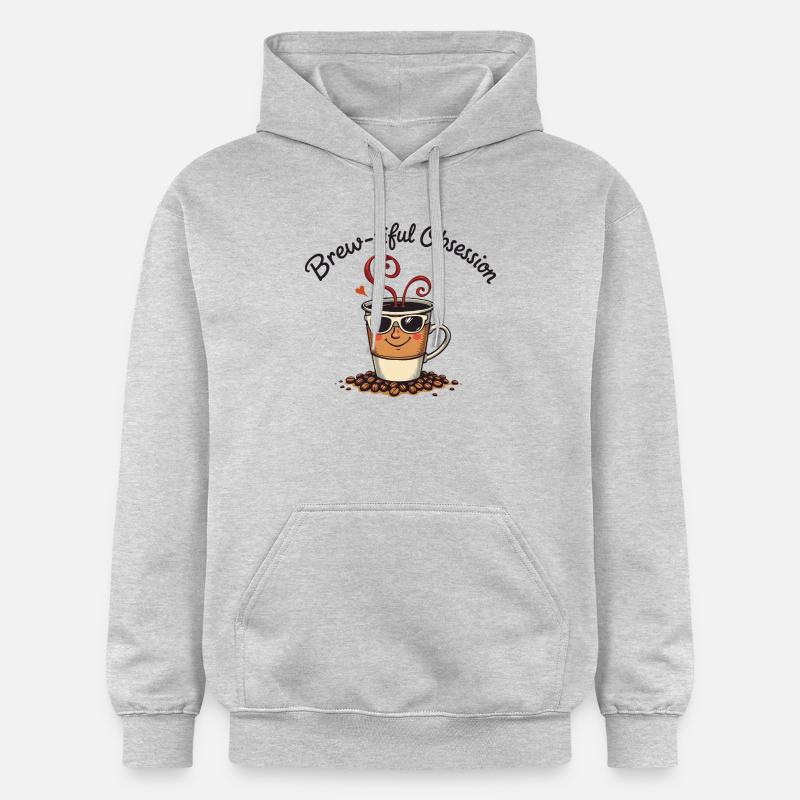 Brew tiful Obsession - Sweat à capuche Softstyle® Gildan Unisexe - gris clair chiné