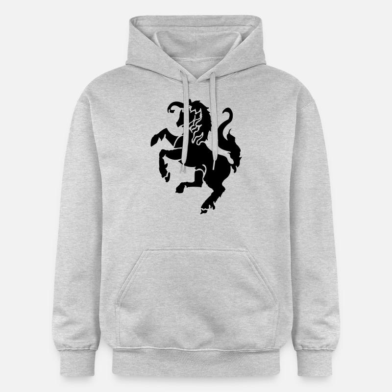 Drapeau Twente - Sweat à capuche Softstyle® Gildan Unisexe - gris clair chiné