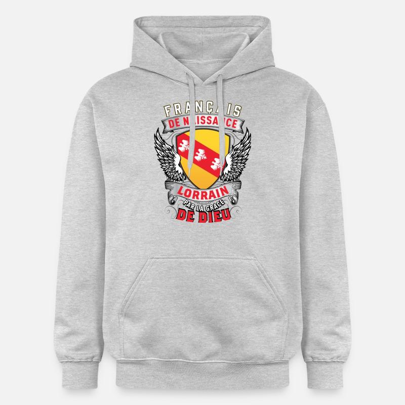 Lorrain Grâce de Dieu - Sweat à capuche Softstyle® Gildan Unisexe - gris clair chiné
