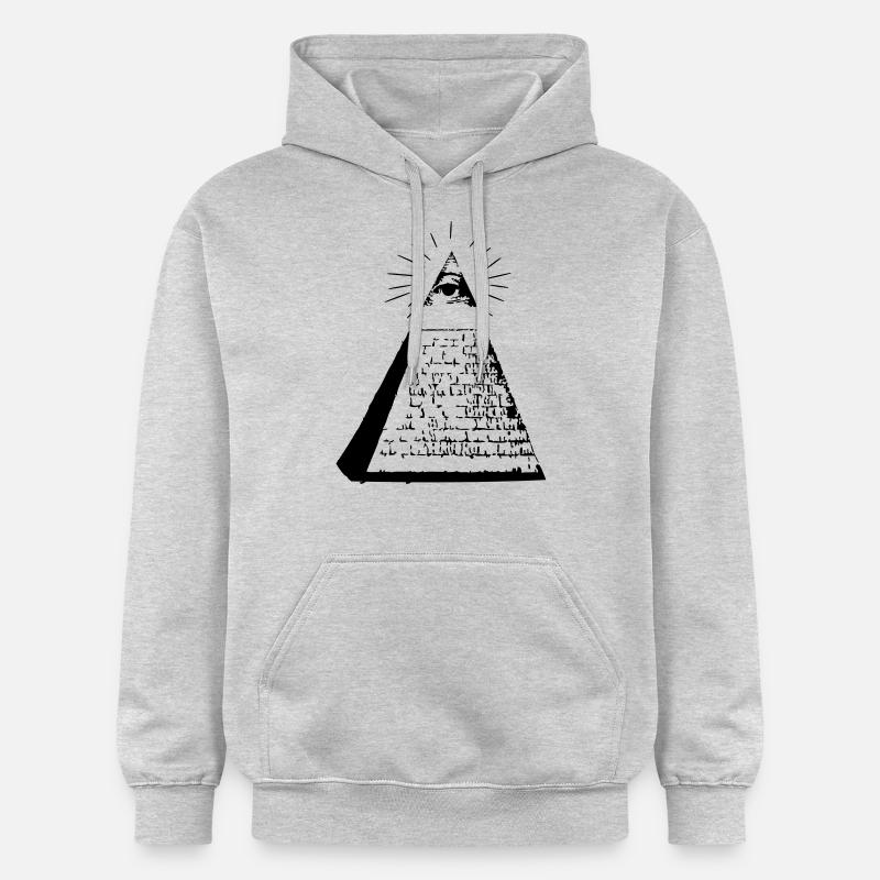 Pyramide - Sweat à capuche Softstyle® Gildan Unisexe - gris clair chiné