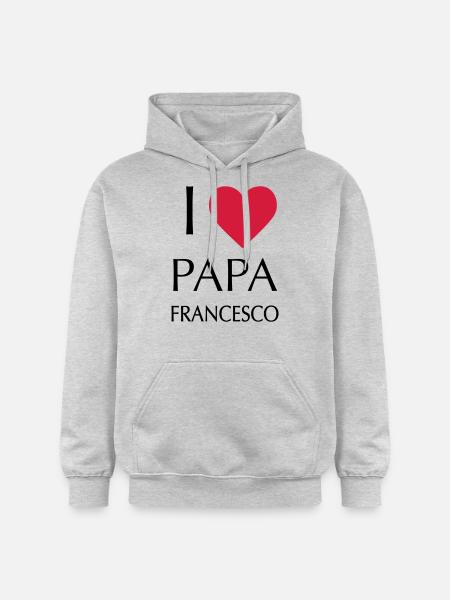 I LOVE DAD FRANCESCO - Gildan Unisex Softstyle® Midweight Hoodie - light heather grey