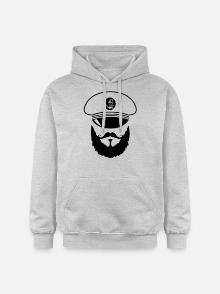 captain_02 - Gildan Unisex Softstyle® Midweight Hoodie - Hellgrau meliert