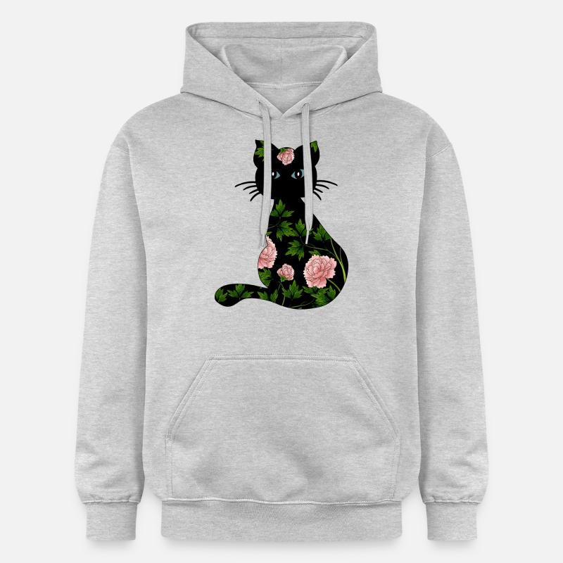 Chat - Sweat à capuche Softstyle® Gildan Unisexe - gris clair chiné