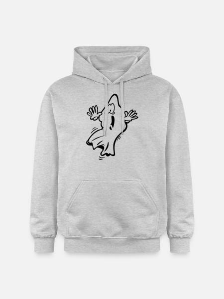 Ghost Geist gespenst - Gildan Unisex Softstyle® Midweight Hoodie - Hellgrau meliert