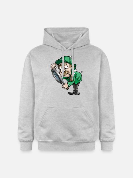detective private eye investigator2 - Gildan Unisex Softstyle® Midweight Hoodie - light heather grey