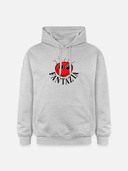 2 Colour Fantazia Smiley Face - Gildan Unisex Softstyle® Midweight Hoodie - light heather grey