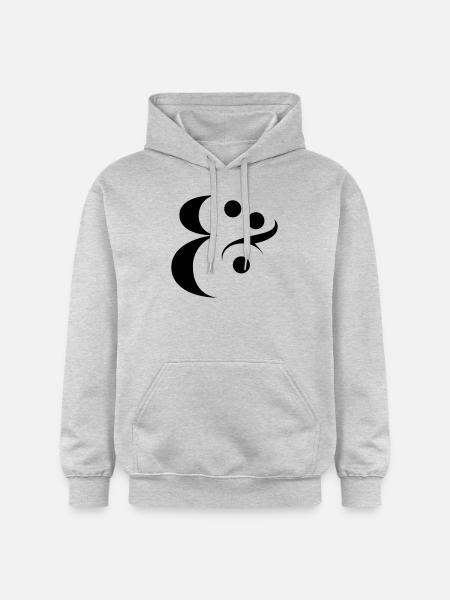 esperluette - Sweat à capuche Softstyle® Gildan Unisexe - gris clair chiné