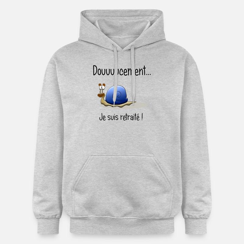 doucement - Sweat à capuche Softstyle® Gildan Unisexe - gris clair chiné