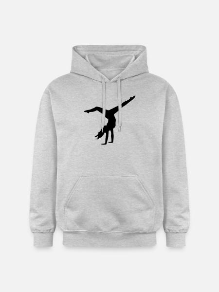 Turnen Handstand - Gildan Unisex Softstyle® Midweight Hoodie - Hellgrau meliert