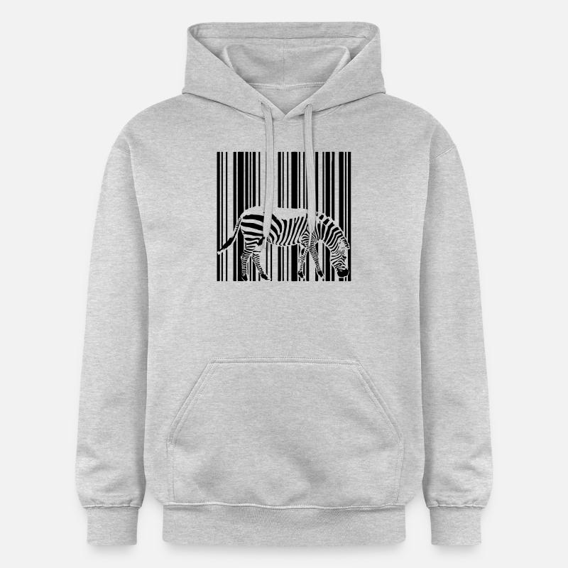 code à barres zèbre - Sweat à capuche Softstyle® Gildan Unisexe - gris clair chiné