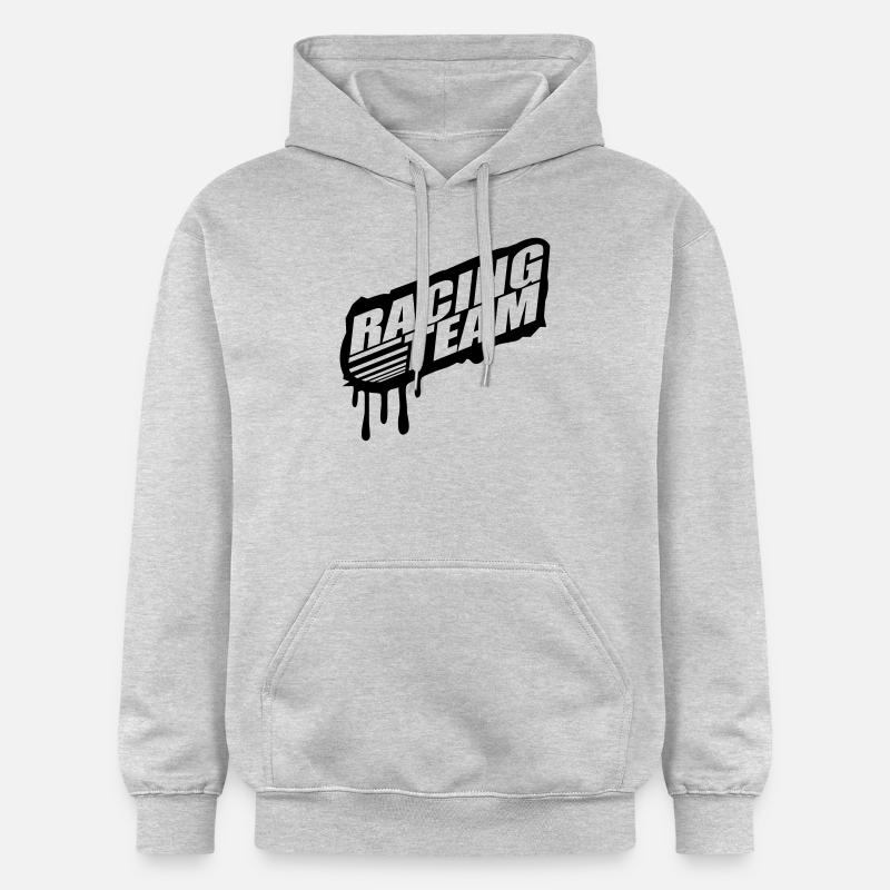 Racing Team Graffiti timbre - Sweat à capuche Softstyle® Gildan Unisexe - gris clair chiné