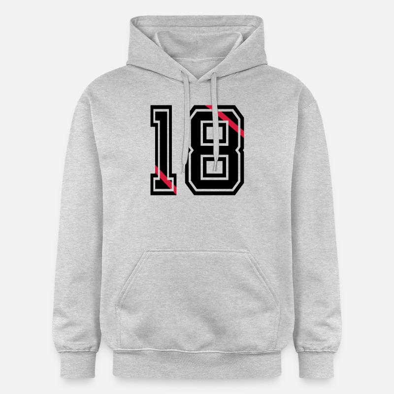 18 - Sweat à capuche Softstyle® Gildan Unisexe - gris clair chiné