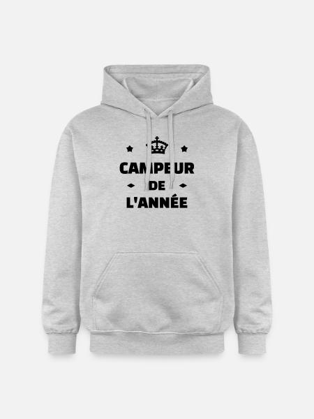 Camping / Camper / Campeur / Camp / Scout - Gildan Unisex Softstyle® Midweight Hoodie - light heather grey