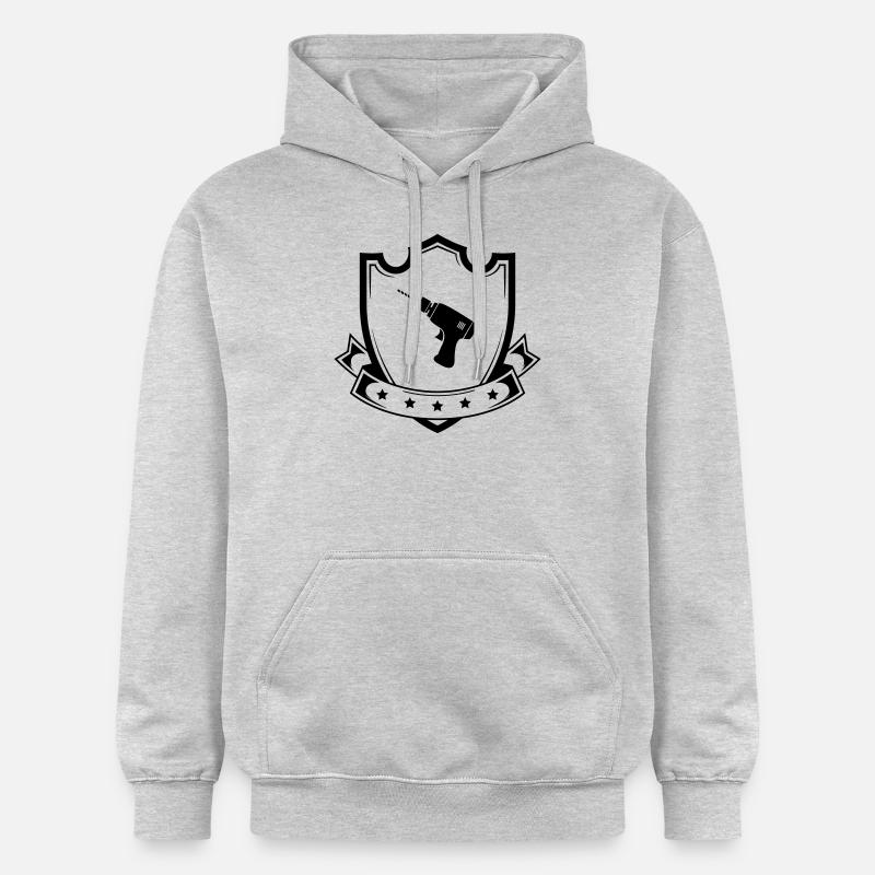 Armoiries de Drill - Sweat à capuche Softstyle® Gildan Unisexe - gris clair chiné