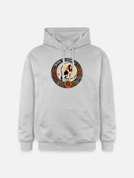Born to Howl - Gildan Unisex Softstyle® Midweight Hoodie - light heather grey