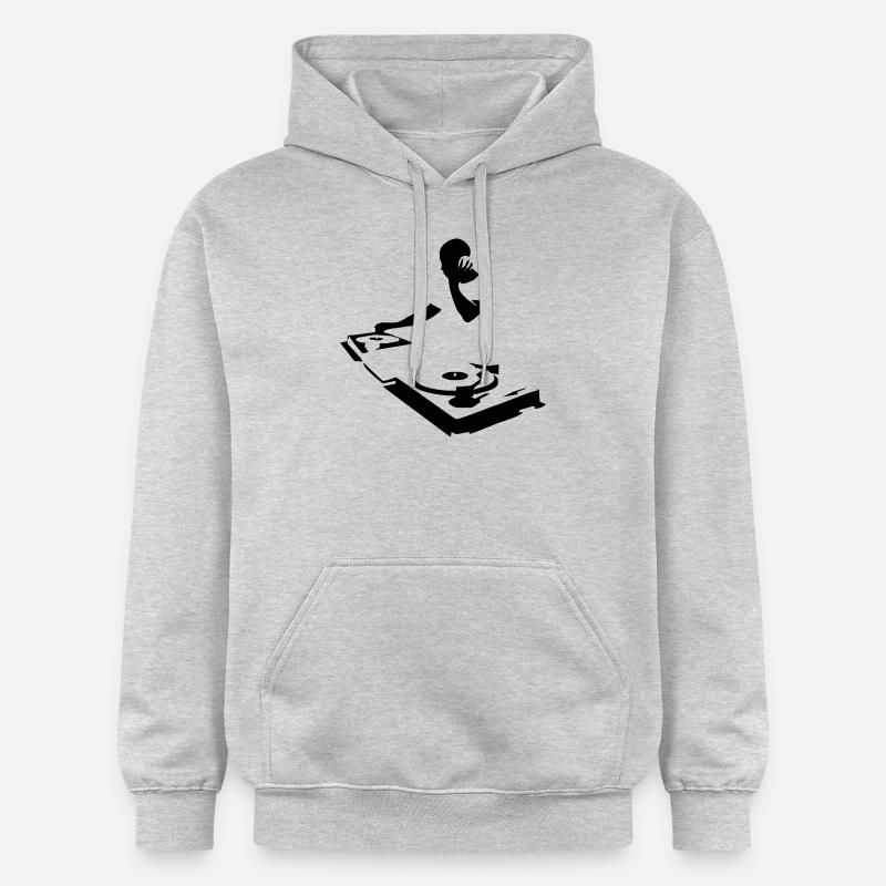 DJ - Sweat à capuche Softstyle® Gildan Unisexe - gris clair chiné