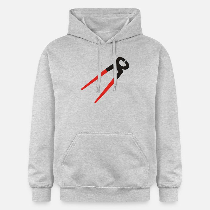 blochet, outil, outils - Sweat à capuche Softstyle® Gildan Unisexe - gris clair chiné