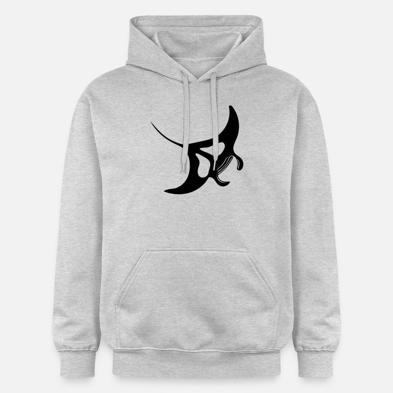 Manta Rochen Vector - Gildan Unisex Softstyle® Midweight Hoodie - Hellgrau meliert
