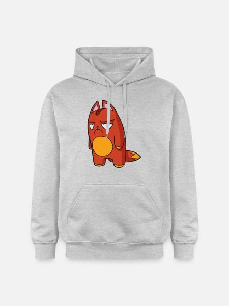 Lost Kitties Noperz Red Grumpy Cat - Gildan Unisex Softstyle® Midweight Hoodie - light heather grey