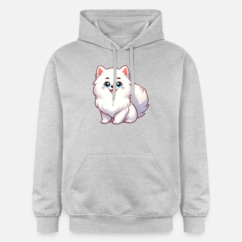 spitz 4 - Sweat à capuche Softstyle® Gildan Unisexe - gris clair chiné