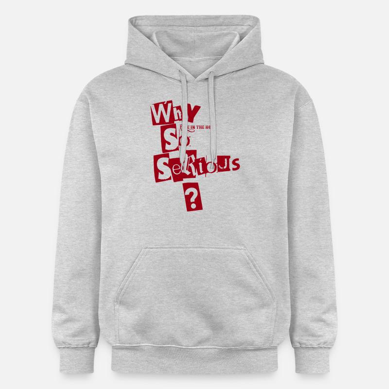 WHY? - Sweat à capuche Softstyle® Gildan Unisexe - gris clair chiné