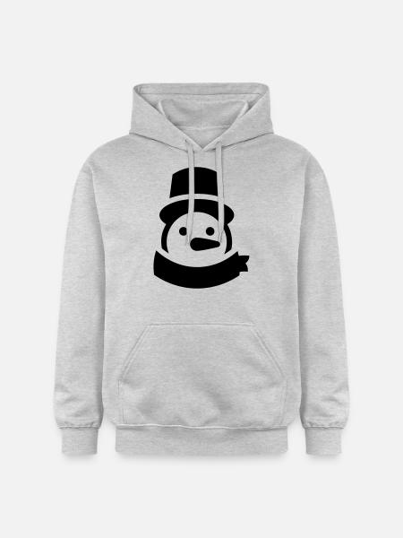 snowman head - Gildan Unisex Softstyle® Midweight Hoodie - light heather grey