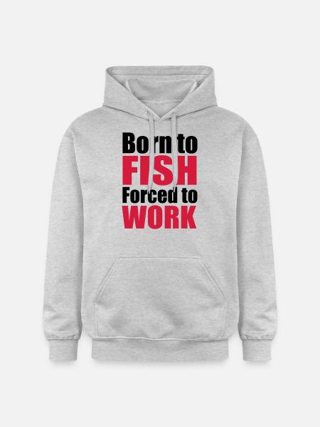 2541614 12494674 fish - Sweat à capuche Softstyle® Gildan Unisexe - gris clair chiné