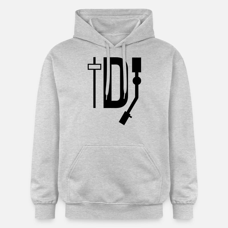 DJ - DEEJAY - Sweat à capuche Softstyle® Gildan Unisexe - gris clair chiné