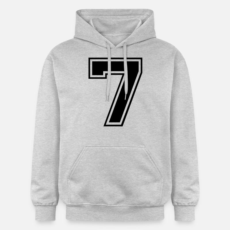 sieben - Sweat à capuche Softstyle® Gildan Unisexe - gris clair chiné