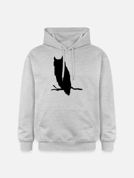 owl - Sweat à capuche Softstyle® Gildan Unisexe - gris clair chiné